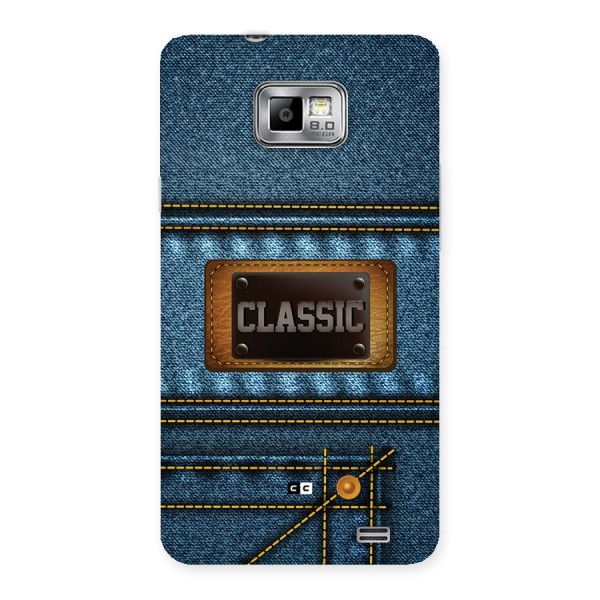 Classic Denim Back Case for Galaxy S2