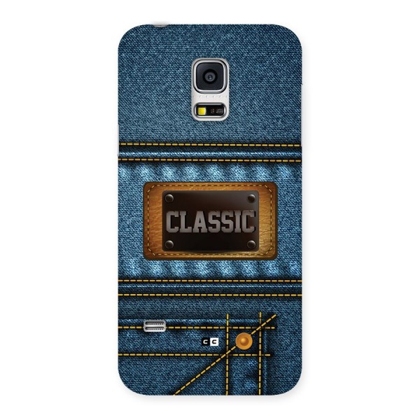 Classic Denim Back Case for Galaxy S5 Mini