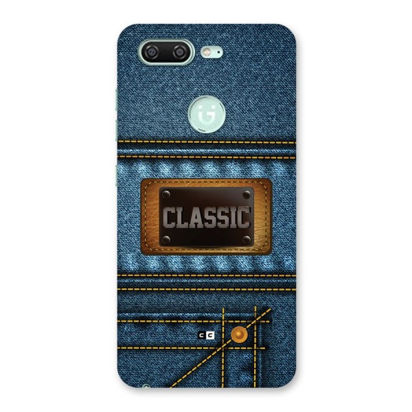 Classic Denim Back Case for Gionee S10