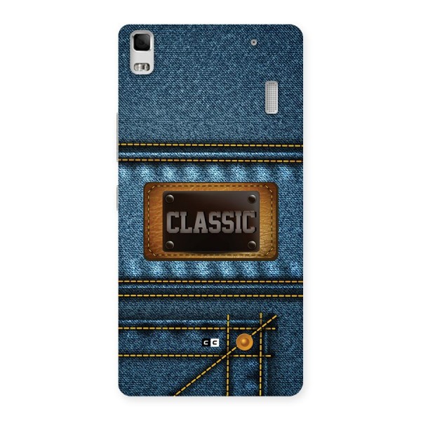 Classic Denim Back Case for Lenovo K3 Note