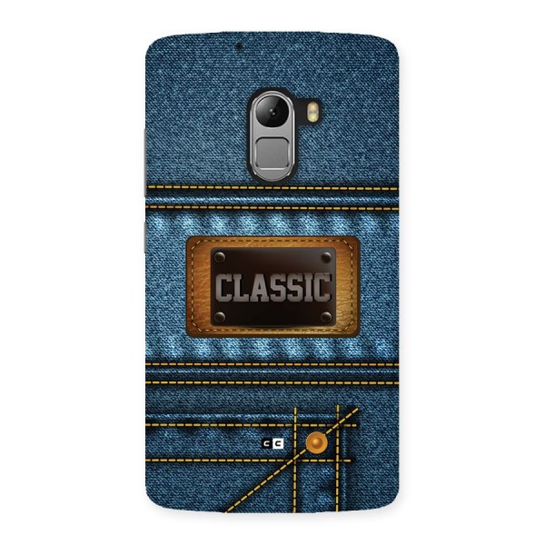 Classic Denim Back Case for Lenovo K4 Note