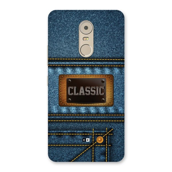 Classic Denim Back Case for Lenovo K6 Note