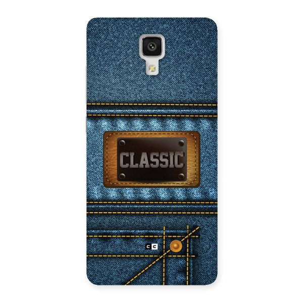 Classic Denim Back Case for Mi4