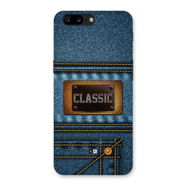 Classic Denim Back Case for OnePlus 5