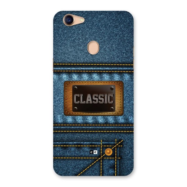 Classic Denim Back Case for Oppo F5 Youth