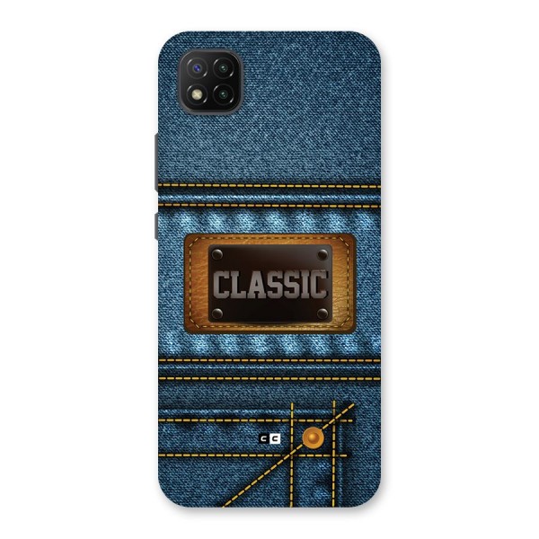 Classic Denim Back Case for Poco C3