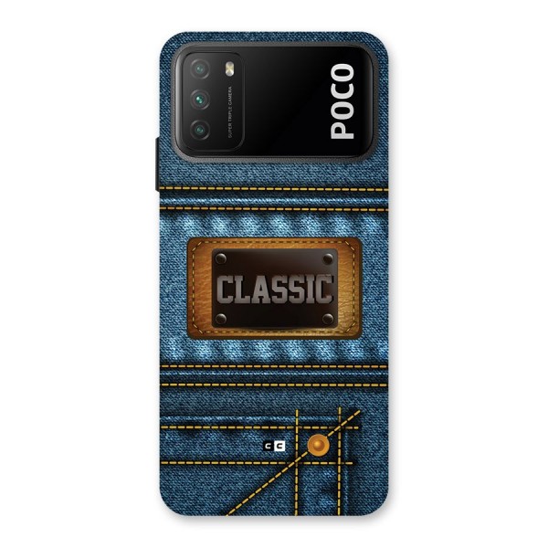 Classic Denim Back Case for Poco M3