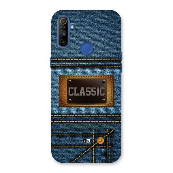 Classic Denim Back Case for Realme Narzo 10A