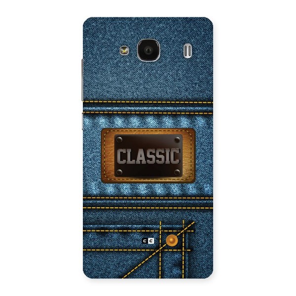 Classic Denim Back Case for Redmi 2s