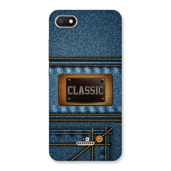 Classic Denim Back Case for Redmi 6A