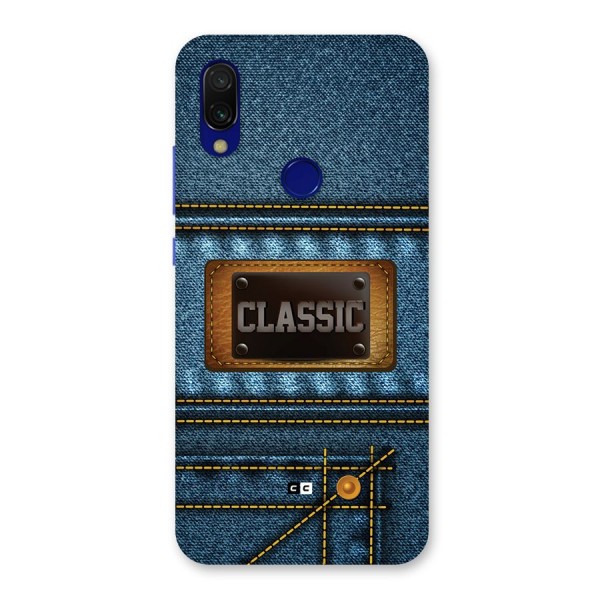 Classic Denim Back Case for Redmi 7
