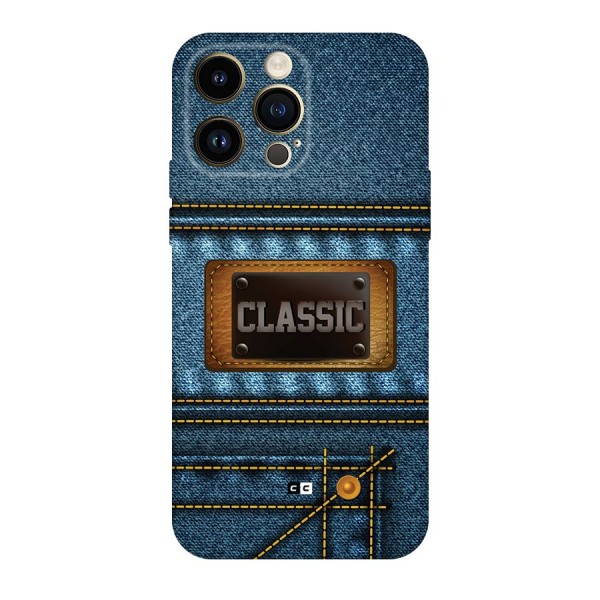 Classic Denim Back Case for iPhone 14 Pro Max