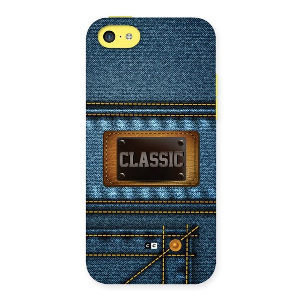 Classic Denim Back Case for iPhone 5C