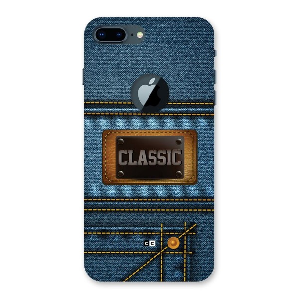 Classic Denim Back Case for iPhone 7 Plus Logo Cut