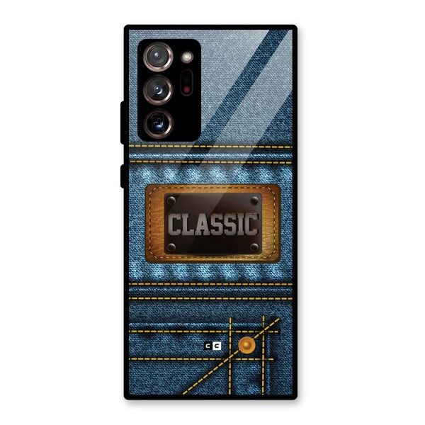 Classic Denim Glass Back Case for Galaxy Note 20 Ultra 5G