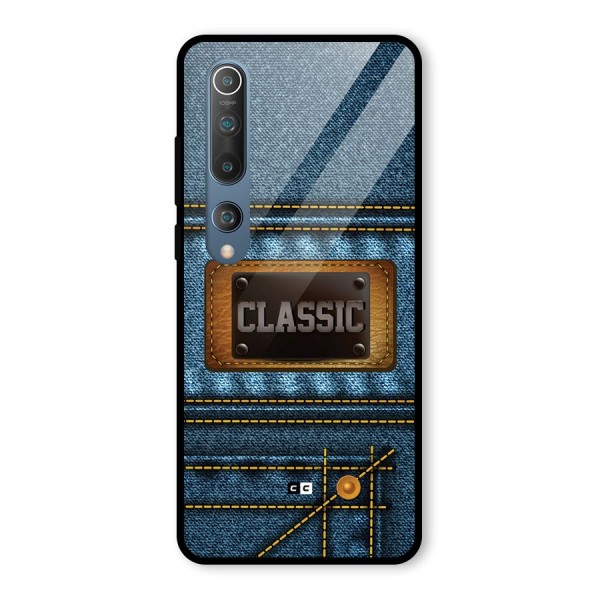 Classic Denim Glass Back Case for Mi 10