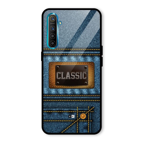 Classic Denim Glass Back Case for Realme X2