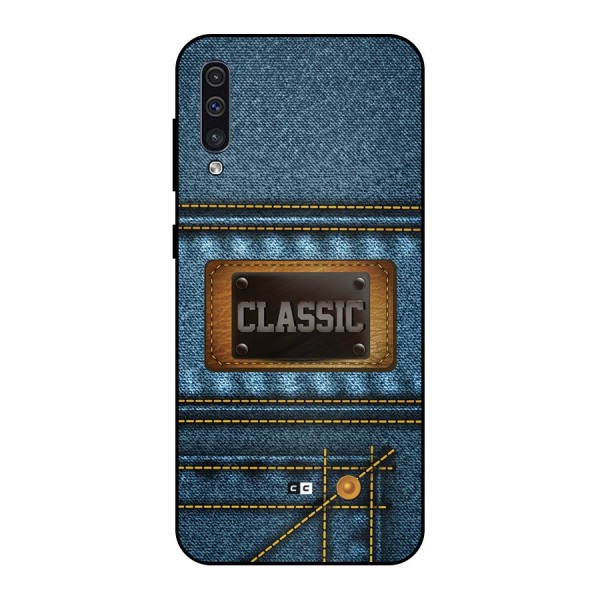Classic Denim Metal Back Case for Galaxy A30s