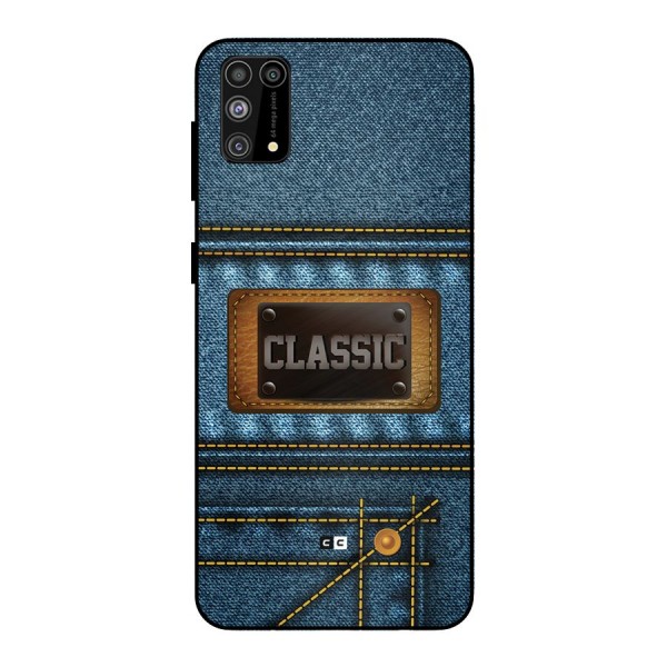Classic Denim Metal Back Case for Galaxy F41