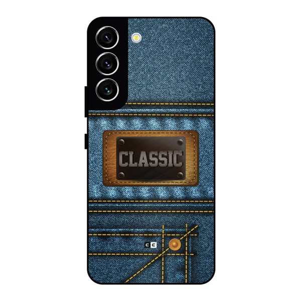Classic Denim Metal Back Case for Galaxy S22 5G