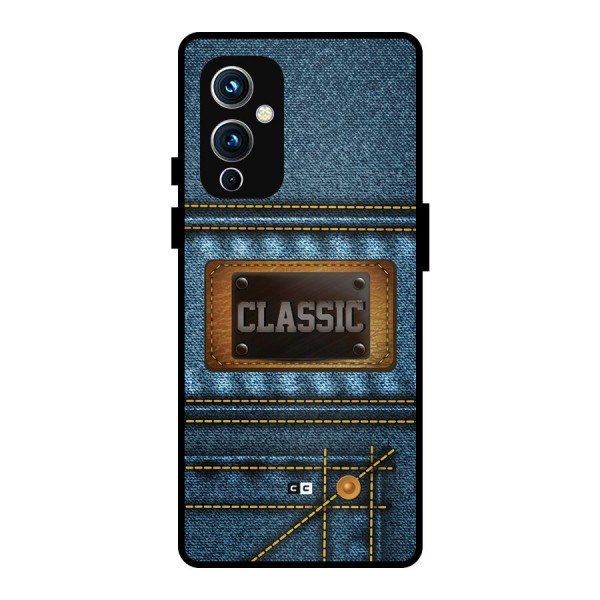 Classic Denim Metal Back Case for OnePlus 9