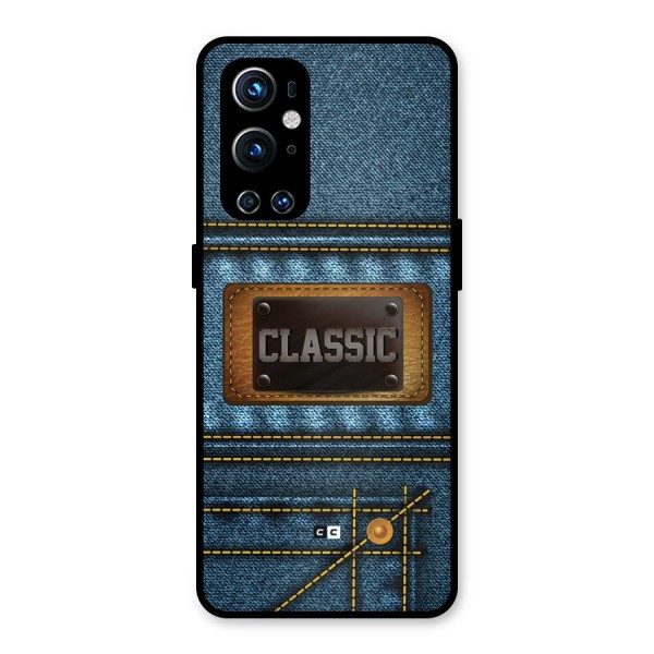 Classic Denim Metal Back Case for OnePlus 9 Pro