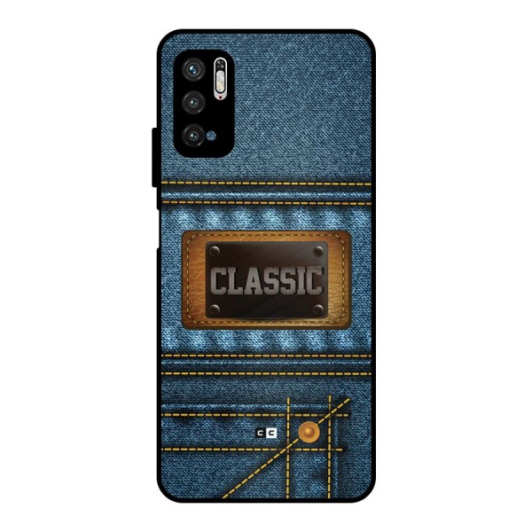 Classic Denim Metal Back Case for Poco M3 Pro 5G