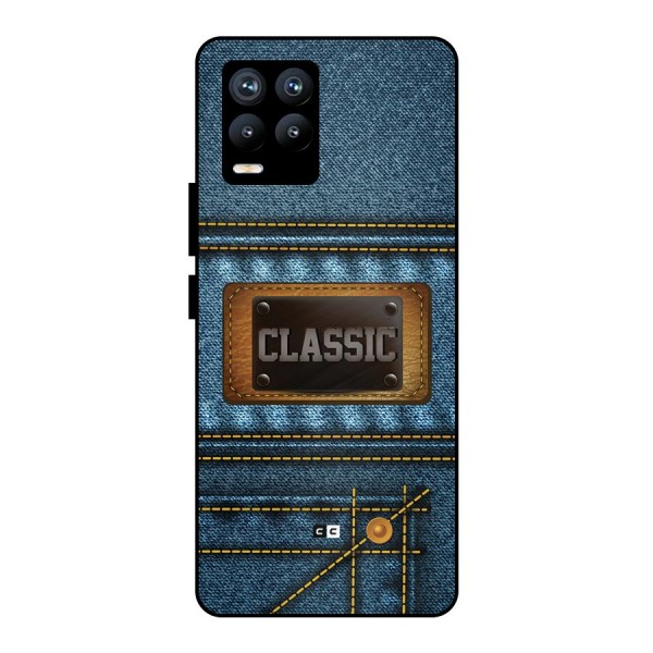 Classic Denim Metal Back Case for Realme 8 Pro