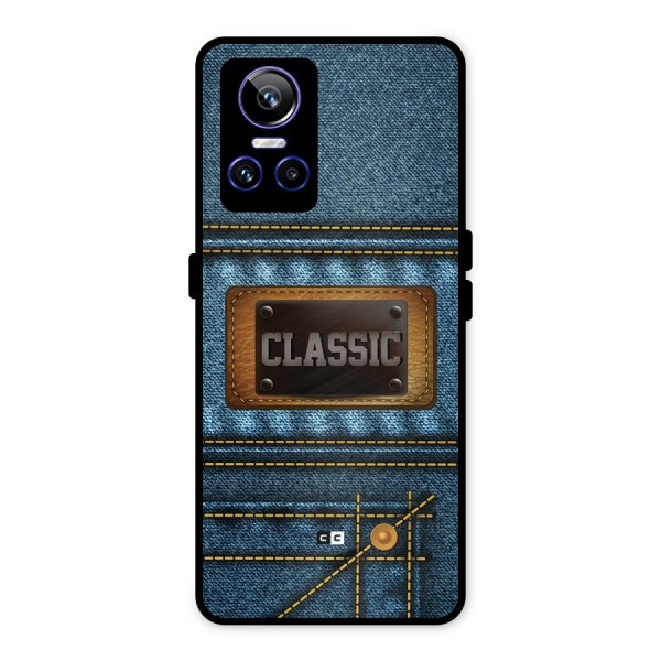 Classic Denim Metal Back Case for Realme GT Neo 3