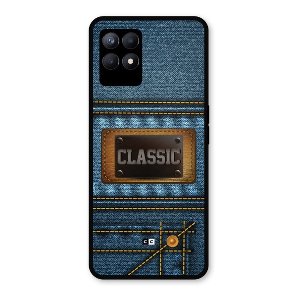 Classic Denim Metal Back Case for Realme Narzo 50