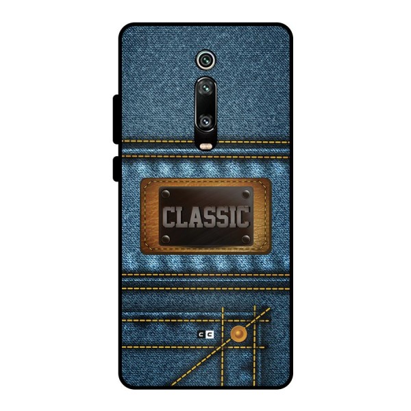 Classic Denim Metal Back Case for Redmi K20 Pro