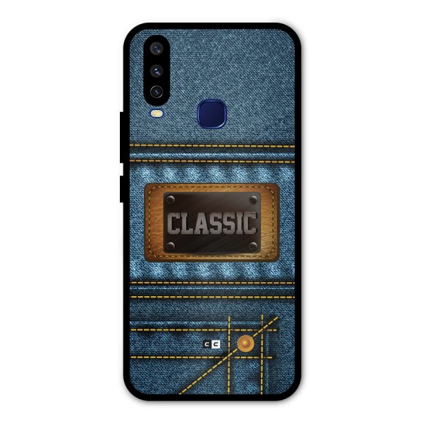 Classic Denim Metal Back Case for Vivo V17