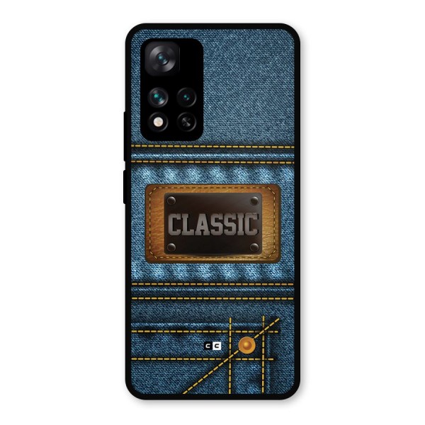 Classic Denim Metal Back Case for Xiaomi 11i Hypercharge 5G