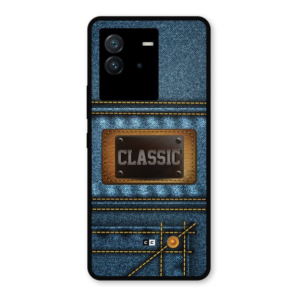 Classic Denim Metal Back Case for iQOO Neo 6 5G