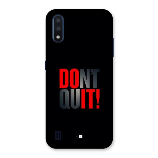 Classic Dont Quit Back Case for Galaxy M01