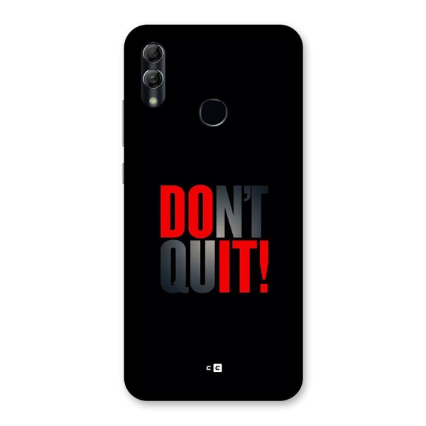 Classic Dont Quit Back Case for Honor 10 Lite
