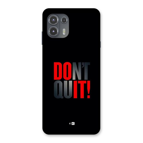 Classic Dont Quit Back Case for Motorola Edge 20 Fusion