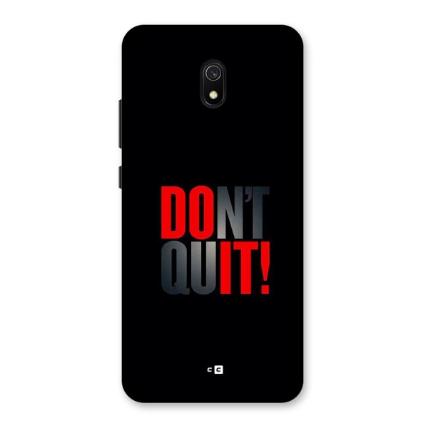 Classic Dont Quit Back Case for Redmi 8A