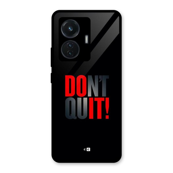 Classic Dont Quit Glass Back Case for iQOO Z6 44W
