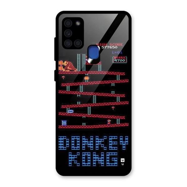 Classic Gorilla Game Glass Back Case for Galaxy A21s