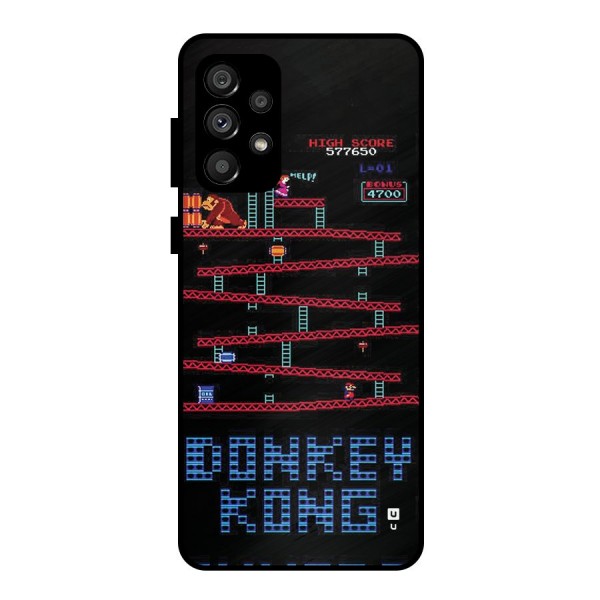 Classic Gorilla Game Metal Back Case for Galaxy A73 5G