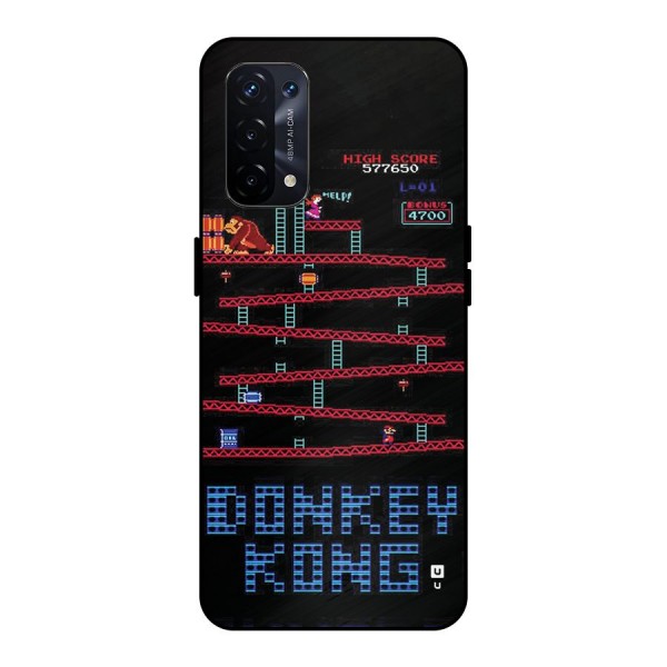 Classic Gorilla Game Metal Back Case for Oppo A74 5G