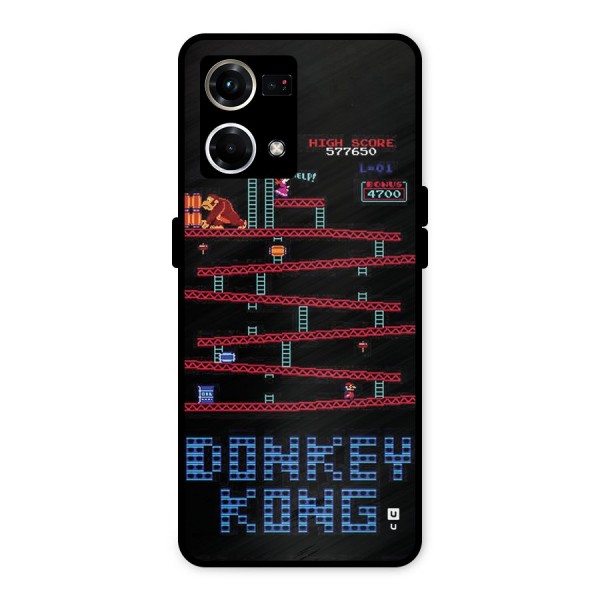 Classic Gorilla Game Metal Back Case for Oppo F21 Pro 4G