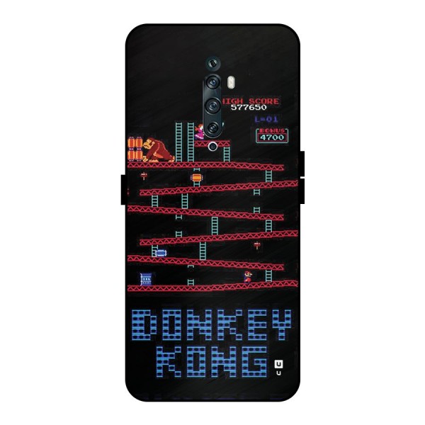 Classic Gorilla Game Metal Back Case for Oppo Reno2 F