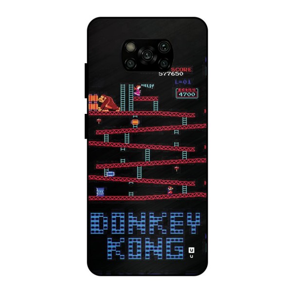 Classic Gorilla Game Metal Back Case for Poco X3