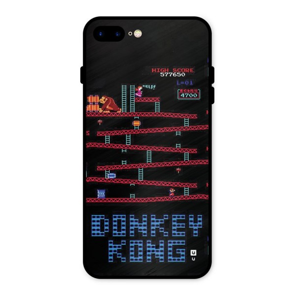Classic Gorilla Game Metal Back Case for iPhone 8 Plus