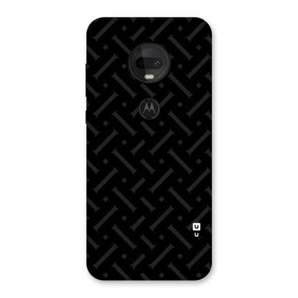 Classic Pipes Pattern Back Case for Moto G7