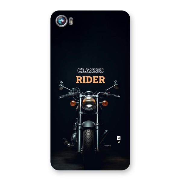 Classic RIder Back Case for Canvas Fire 4 (A107)