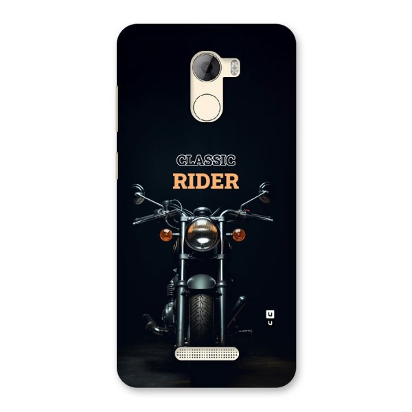 Classic RIder Back Case for Gionee A1 LIte