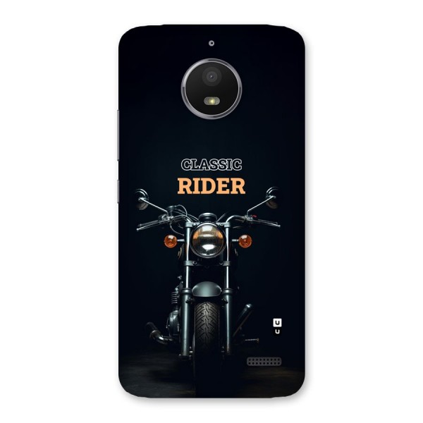 Classic RIder Back Case for Moto E4